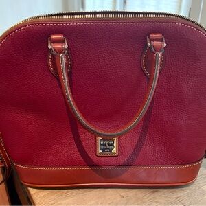 Dooney & Bourke Burgundy Leather Satchel
